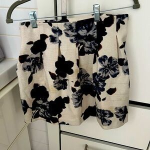 Zara floral mini skirt